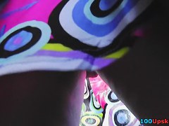 Peek up petticoat for some slutty view