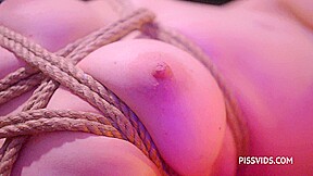 Perverted male piss on tits his slattern's and fucks in ass her, and she gets oral creampie  - PissVids