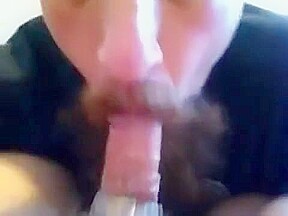 Perverted old man next door loves the way I suck his cock