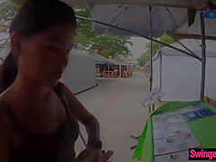 Petite Amateur Asian teen 18+ With Her Boyfriend Out For Lu