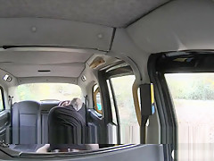 Petite American redhead babe does anal sex in the taxi