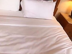 Phat Ass Latina Milf gets oiled up & pounded hard on the side of the bed