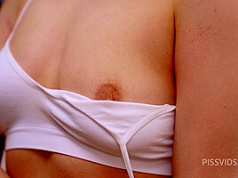 Pissed on a young little beauty ( DP/DPP/DVP ) Humiliation of a teenager 18+ - PissVids