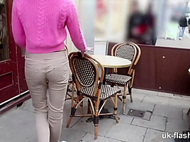 Pissing Myself Waiting for the Train! Cheeky Chessie Kay for UK-Flashers