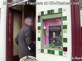 Pissing Myself Waiting for the Train! Cheeky Chessie Kay for UK-Flashers