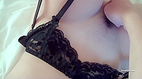 Playing With In Black Stockings And High Heels Ending With A Big Facial With Ava Dalush
