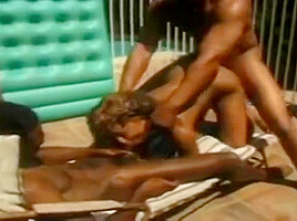 Pleasing ebony Fonda French is making him cum