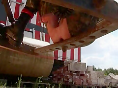 Plowing Himself On A Trailer Hitch Leads To A Trio