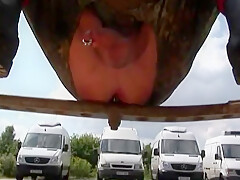 Plowing Himself On A Trailer Hitch Leads To A Trio