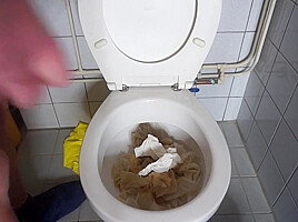 Plugneuken Pik Poep Eten Toilet