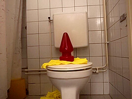 Plugneuken Pik Poep Eten Toilet