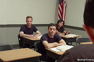 Police Academy Shemale student 18+ Getting Laid