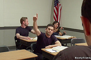 Police Academy Shemale student 18+ Getting Laid
