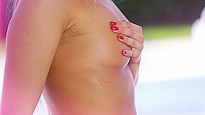 Poolside Poking - Perfectly Peachy Pussy Lips Revealed - PornWorld