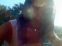 Pov Jap Redhead Giving Titjob And Blowjob In Outdoor Jacuzzi