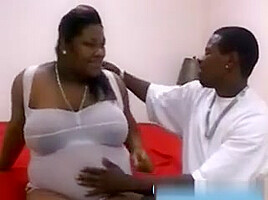 Pregnant Black Hooker Takes Hard Cock In Various Positions