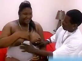 Pregnant Black Hooker Takes Hard Cock In Various Positions