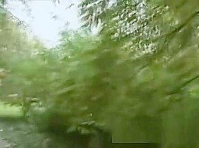 Pretty Brunette Amateur Smoking Pole Outdoors Pov