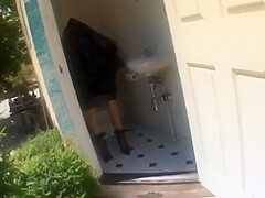 Pretty Swallowed Cum Through Watering Can After Her Ass Was Stretched With Cutie Pie