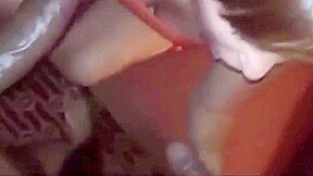 Pretty brunette sucks three big cocks at the same time