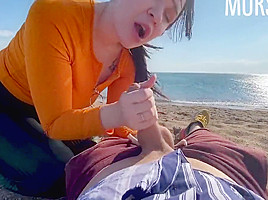 Public Beach Blowjob With Toma Mur