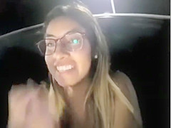 Public Masturbation Horny Girl Fingering Her Pussy by Car
