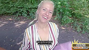 Public amateur MILF fucked outdoor after casting by sex date