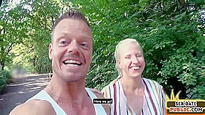 Public amateur MILF fucked outdoor after casting by sex date