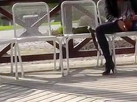 Public flashing exhibitionist nude in public 4