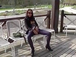 Public flashing exhibitionist nude in public 4