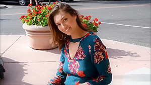 Public street upskirt and teasing