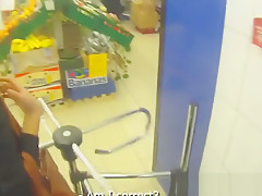 Pulled teen 18+ banged from behind in public POV