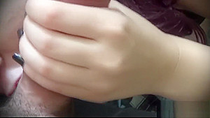 RISKY BLOWJOB #2 - We Have Fun In The Bathroom While Step Mom Is Cooking