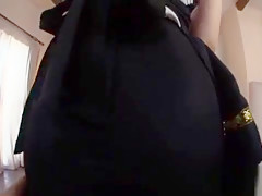 Racy japanese floozy mari hosokawa chokes on a big one