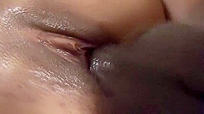 Randy ebony babe fucked in her pussy and ass