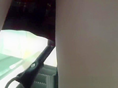 Real Japanese babes filmed up skirt by naughty