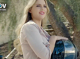 Real POV Adventure: Hitchhiker Meets the Unexpected When A Sexy Blonde Comes To His Rescue