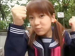 Real amateur japanese babe gets bukkake in reality gangbang
