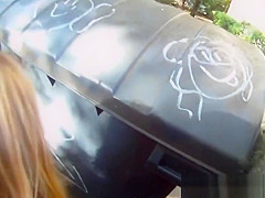 Real teen 18+ fucked and facialized in public