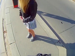 Real teen 18+ fucked and facialized in public