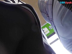 Real upskirts filmed right in the public transport