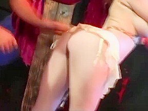 Redhead Is Banged Hard By Two Cocks