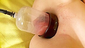 Redhead Russian teen 18+ Pussy Vacuum Pumping And Gets Cumshot In Mouth