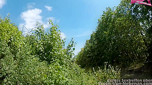 Redhead Slut Gets Loud Orgasm In Public Parc At Rough Outdoor Sexdate
