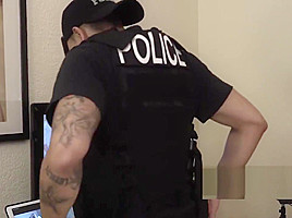 Redhead hottie pleased by horny cop