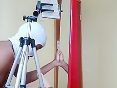 Remote Controlled Butt Plug In My Virgin Asshole Makes Me Gag On A Dildo
