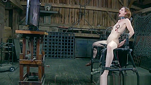 Restrained sub roughfucked before deepthroat