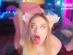 Riding Dick And Oiling My Big Boobs - Annie May May