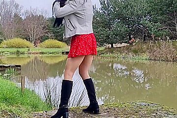 Risky Public Nudity And Peeing