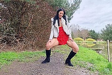 Risky Public Nudity And Peeing